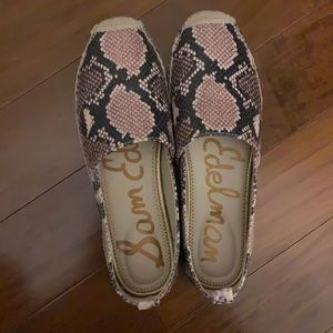 Sam Edelman Snakeskin Espadrilles